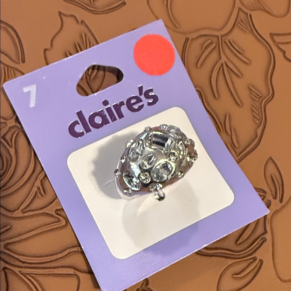 5/$25 Claire's Silver Statement Ring